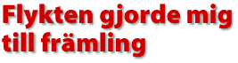 Flykten gjorde mig till fr&auml;mling
