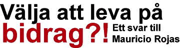 V&auml;lja att leva p&aring; bidra