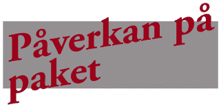 P&aring;verkan p&aring; paket