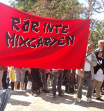 Demonstration mot nedläggning av Mixgården