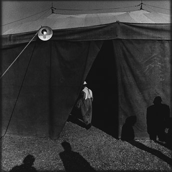 Den ensamme clownen. Foto Hans Gedda