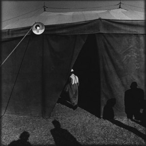 Den ensamme clownen. Foto Hans Gedda